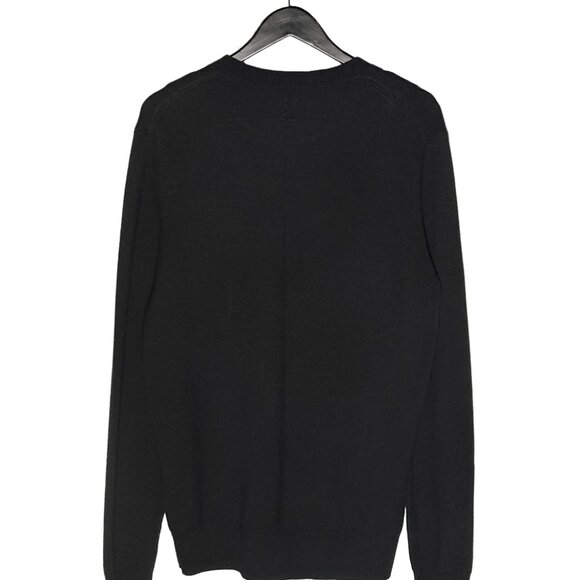 Givenchy Black Wool White Flower Embroideries Sweater - Picture 6 of 9